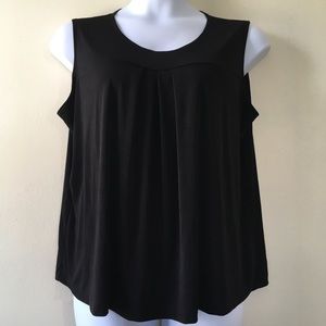 CSC black sleeveless top-1X.